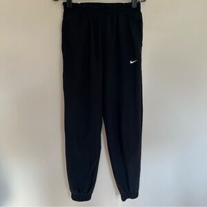 Girl’s Nike Black & White Jogger Track Pants Nylon Size Medium